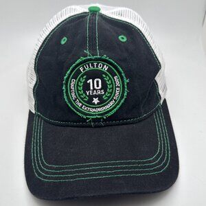 Fulton Beer Hat Cap Snapback Black Green Brewery Minnesota Adjustable GR75